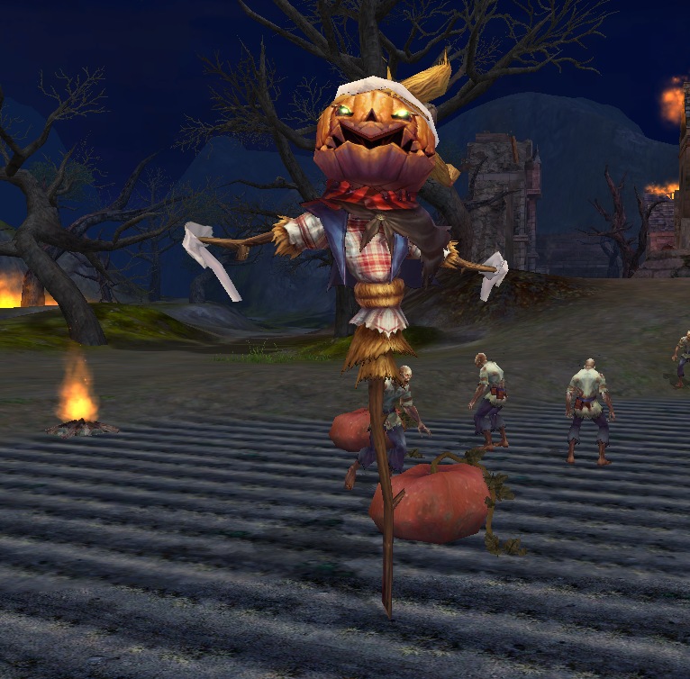 Pumpkin Scarecrow Pet